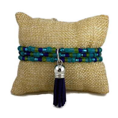 Ocean Seed Bead and Tassel