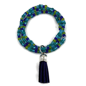 Ocean Seed Bead and Tassel