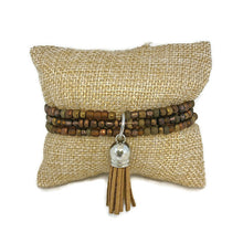 Load image into Gallery viewer, Mahogany Seed Bead and Tassel