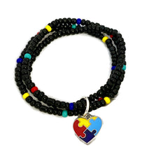 Load image into Gallery viewer, Autism Black Seed Bead